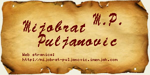 Mijobrat Puljanović vizit kartica